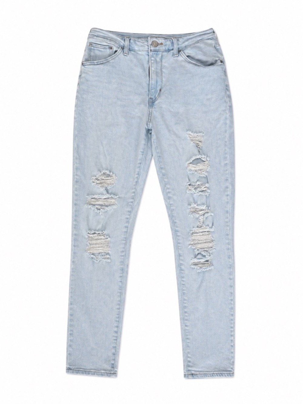 Levi’s 721 High Rise Skinny Jeans Women’s Size 29 Light Wash Distressed Denim